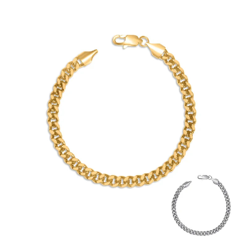 bendable chain bracelet-5mm Cuban Bracelet