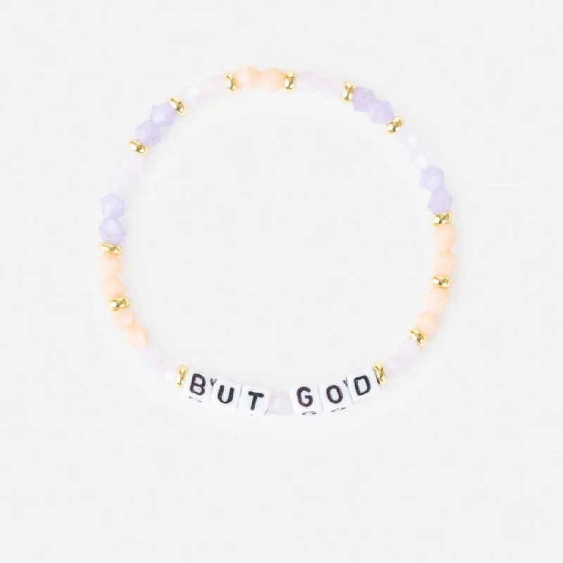 swoop chain bracelet-But God Letter Bracelet