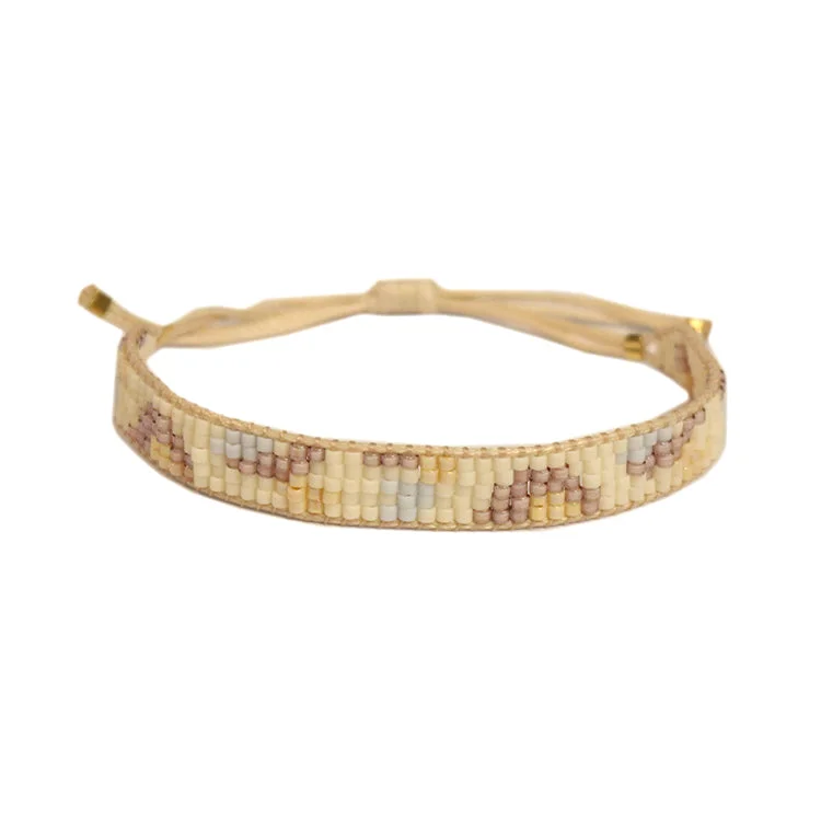 flow-shaped bracelet-Camo Bracelet - Cream