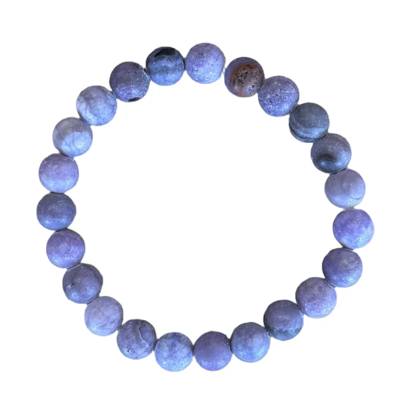 wanderlust aquamarine bracelet-Matte Lilac 8mm Bracelet