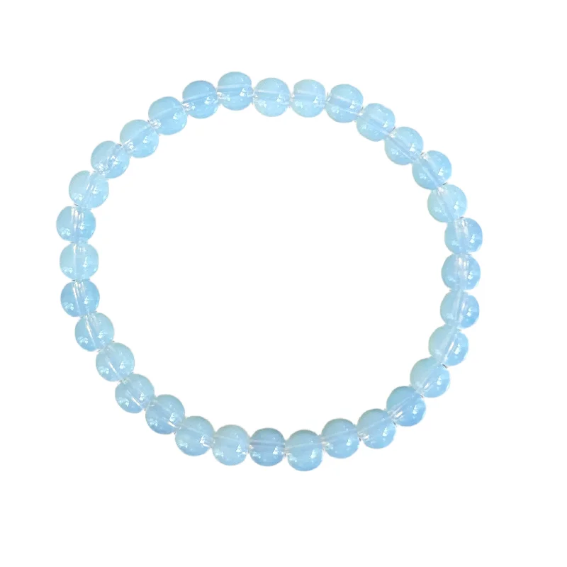 garnet stone bracelet-Opalite Quartz 6mm Bracelet