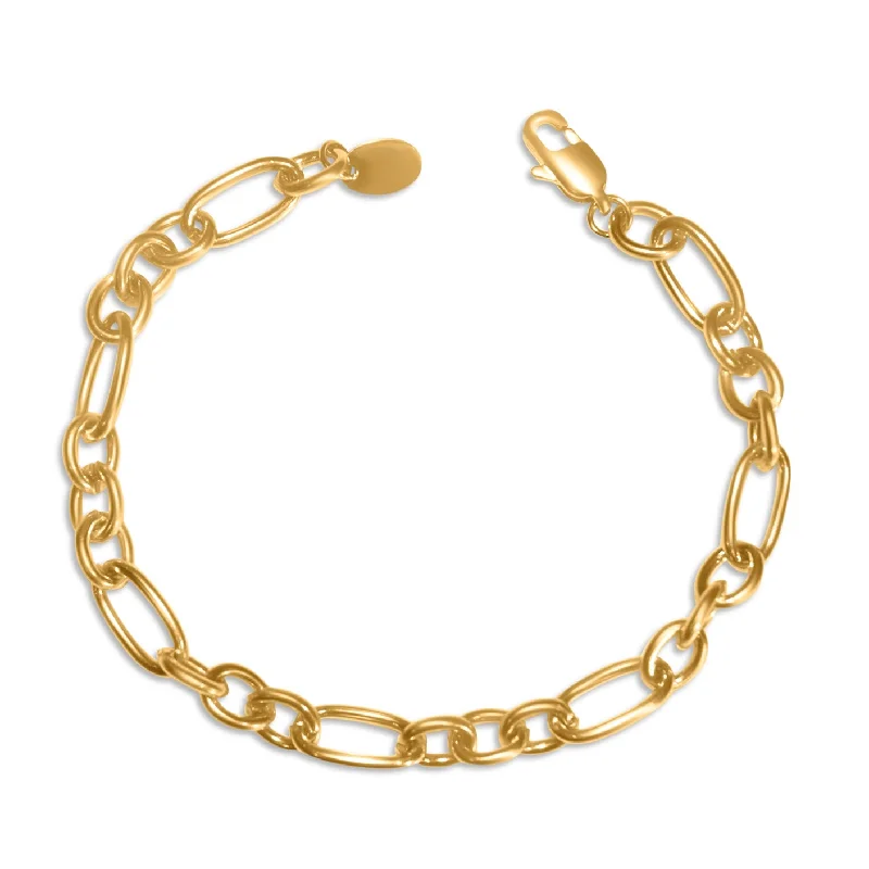 luxurious cuff bracelet-Round Link Chain Bracelet