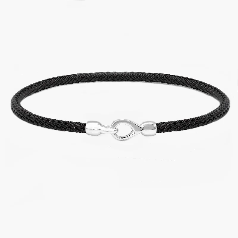 urban sleek bracelet-Sailing Cable "Plata" Bracelet (Black)