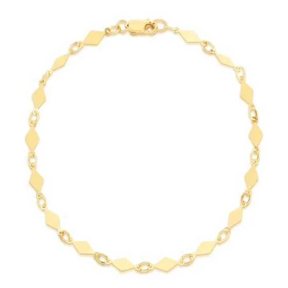 bendable infinity bracelet-Yellow Gold Mirror Bracelet