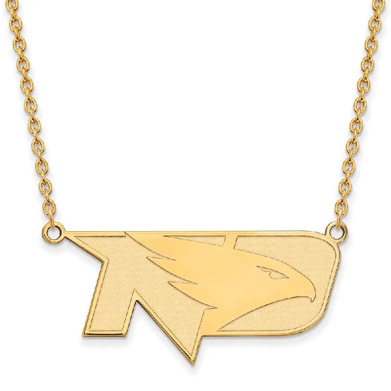 10k Yellow Gold North Dakota Large Pendant Necklace