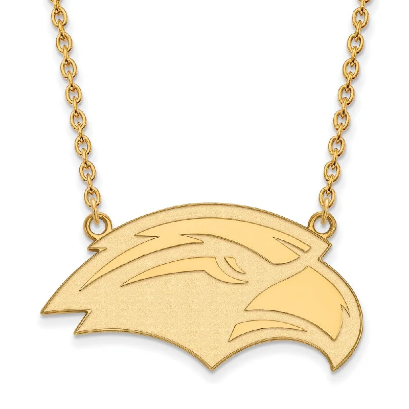 14k Gold Plated Silver Southern Miss Large Pendant Necklace