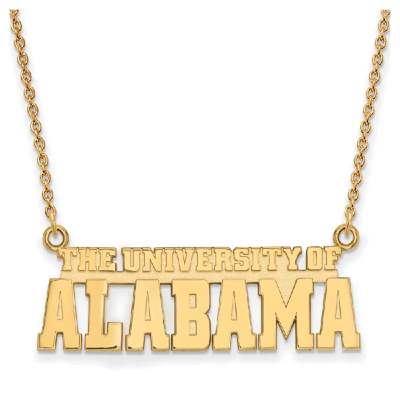 14k Gold Plated Silver U. of Alabama Small Necklace