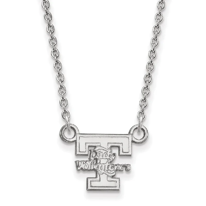 wanderlust layered necklace-14k White Gold U of Tennessee Small Lady Vols Pendant Necklace