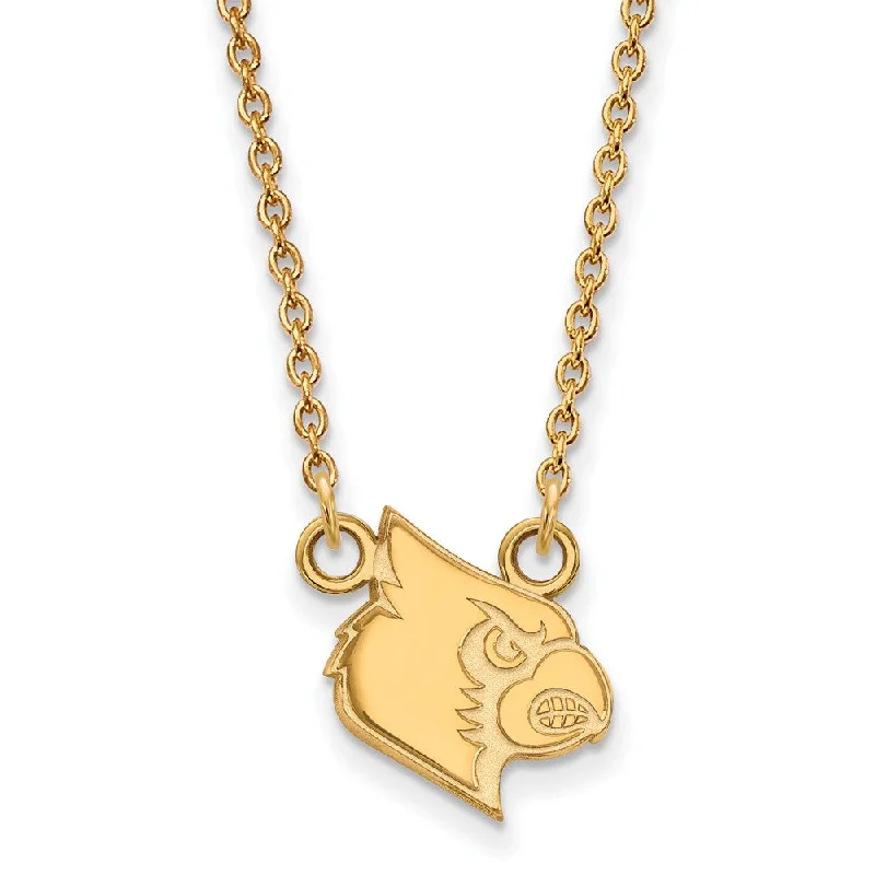 14k Yellow Gold U of Louisville Small Pendant Necklace