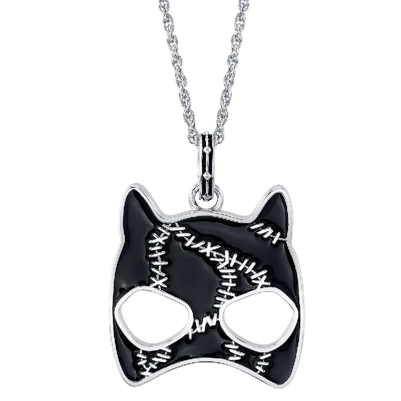 pearl braided necklace-DC X RockLove Batman Returns CATWOMAN Meow Pendant