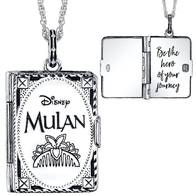 ornate trellis necklace-Disney X RockLove MULAN Storybook Pendant