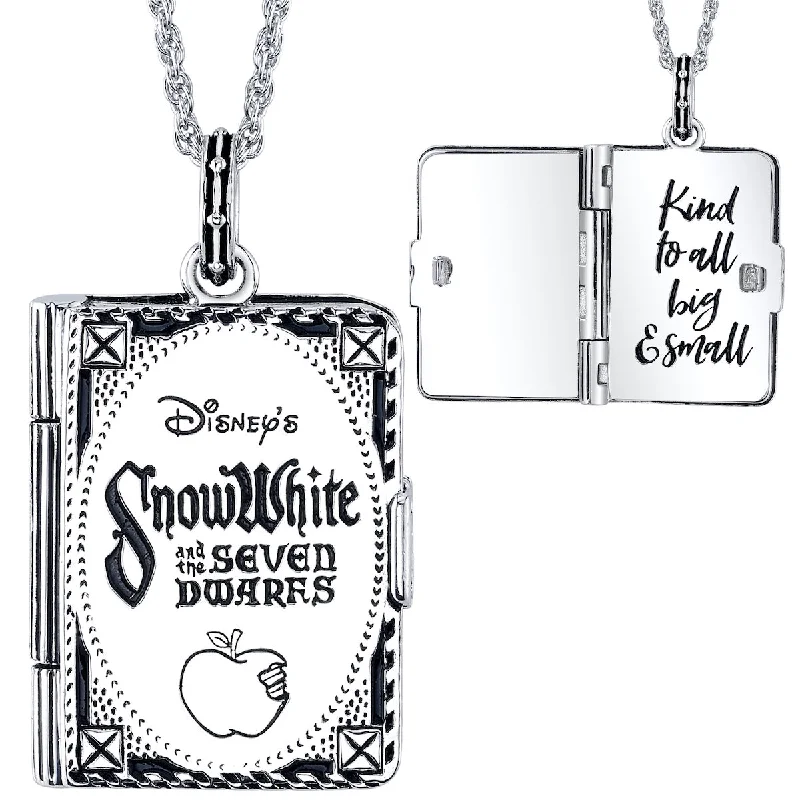 bendable gold necklace-Disney X RockLove SNOW WHITE Storybook Pendant