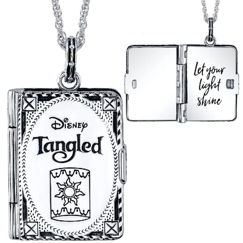 ocean tide necklace-Disney X RockLove TANGLED Storybook Pendant