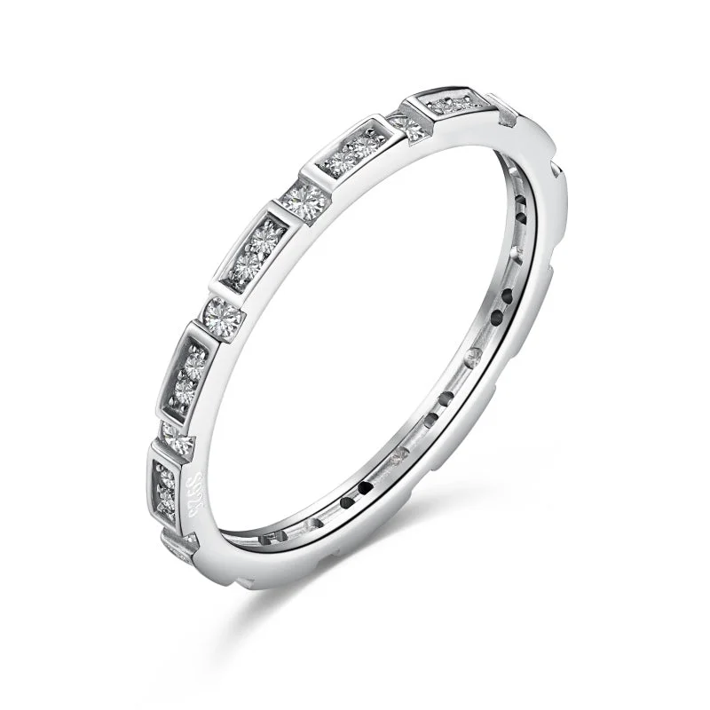 silver braid ring-Eternal Love Diamond Ring