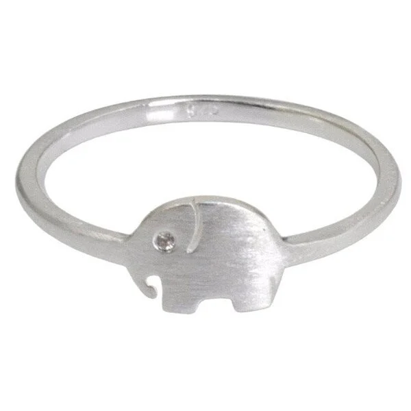 regency silver ring-Handmade Sterling Silver 'Twinkling Elephant' Band Ring (Thailand)