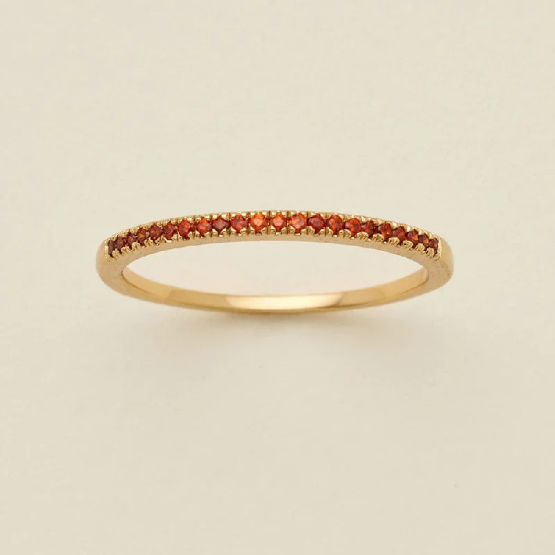 urban gold ring-January Birthstone Stacking Ring