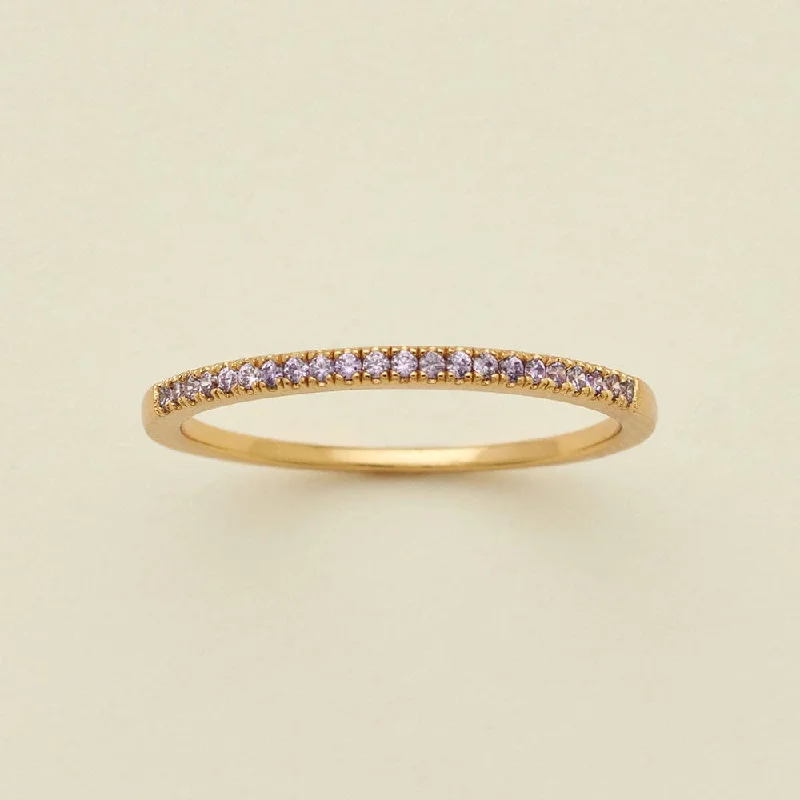 regency diamond ring-June Birthstone Stacking Ring