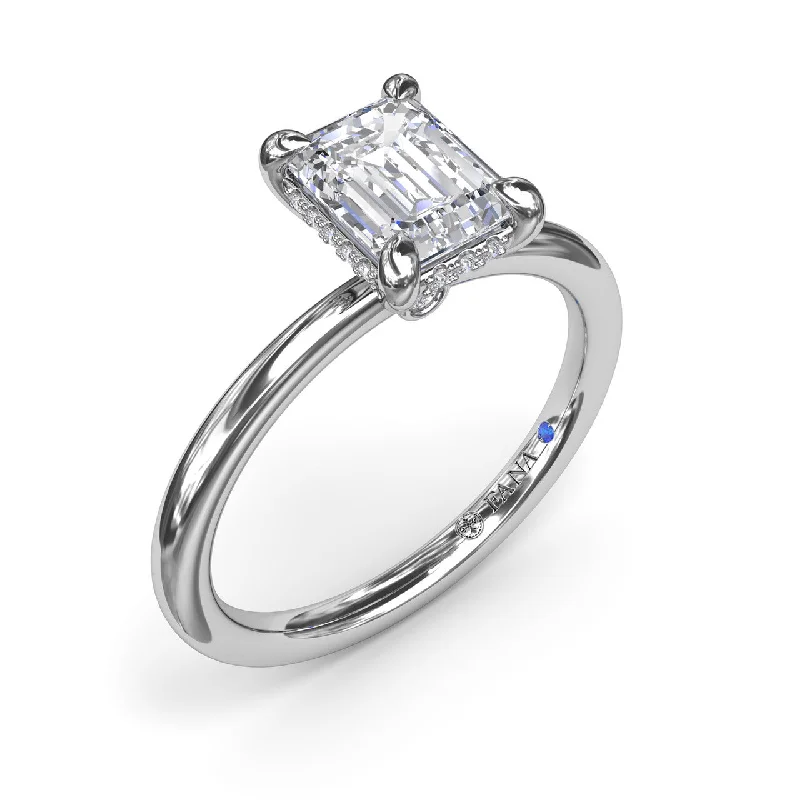 tarnished statement ring-Lady's White 14 Karat Engagement Ring 0.07tw Round Diamonds 1.5 CT CENTER