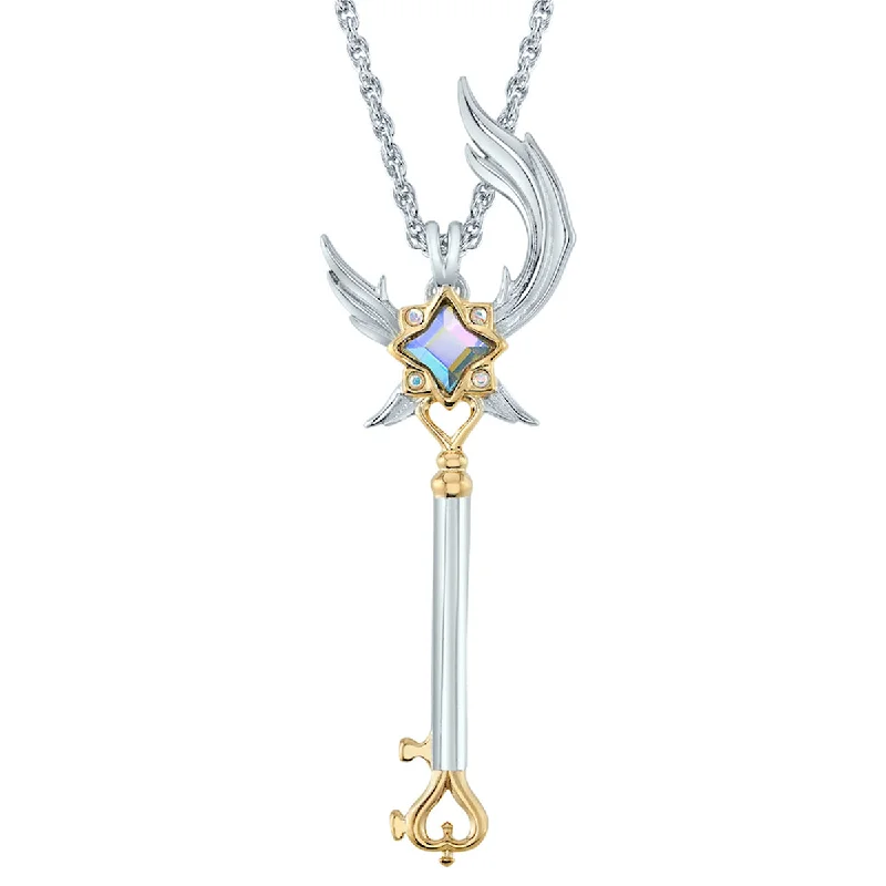 bendable gemstone necklace-League of Legends X RockLove STAR GUARDIAN Soraka Wand Pendant