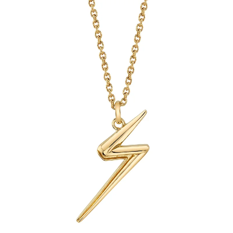 regency emerald chain necklace-Marvel X RockLove MARVEL STUDIOS MS MARVEL Lightning Bolt Necklace