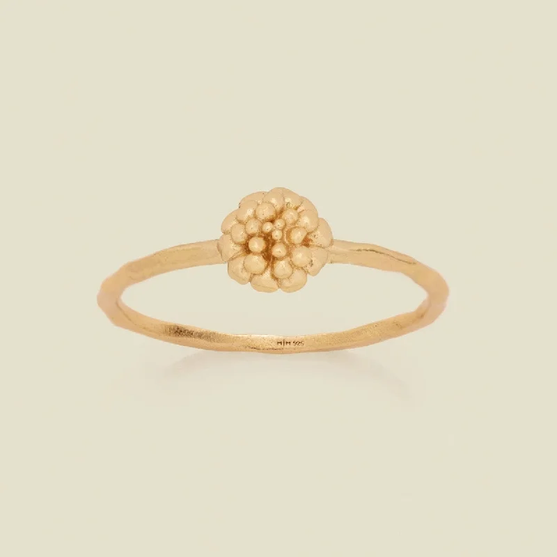 thin stacking ring-October Birth Flower Ring