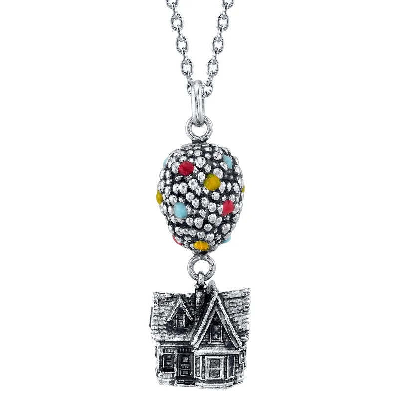 little letter necklace-Pixar X RockLove UP House with Balloons Necklace