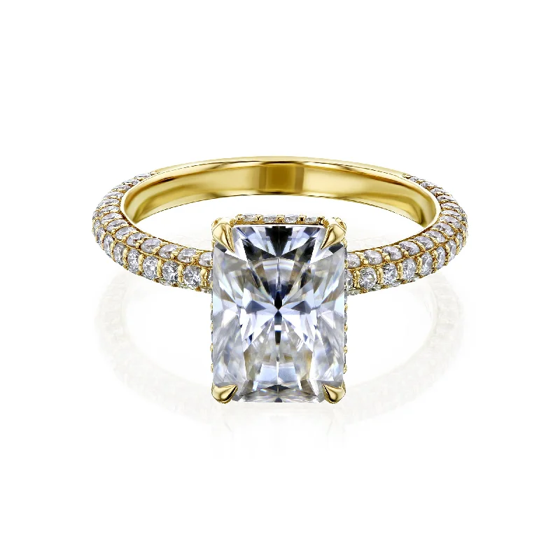 luxurious statement ring-Raya Diamond-Coated Ring