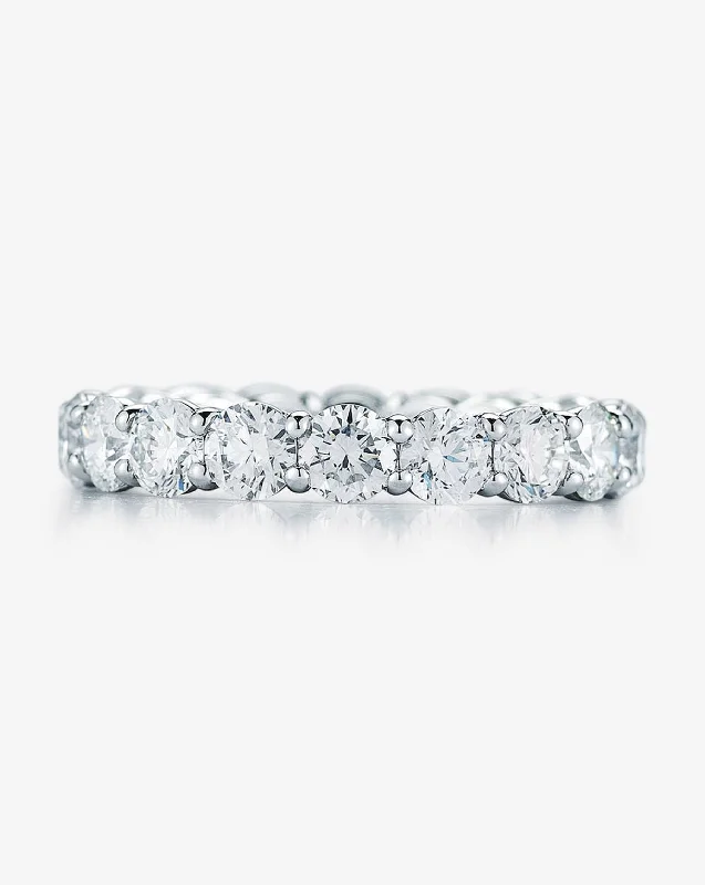 wanderlust stacking ring-Round Diamond Eternity Band