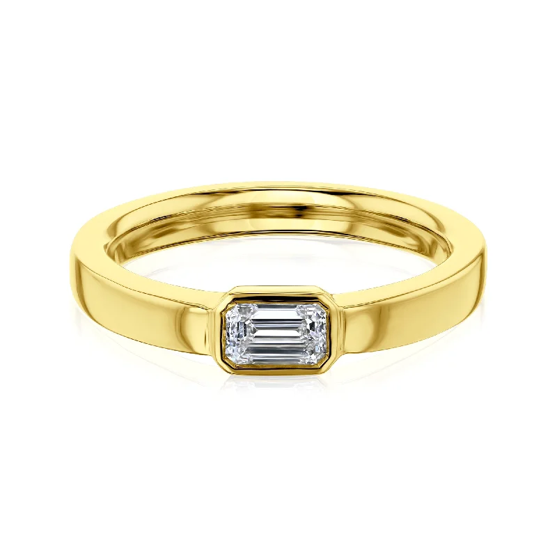 urban gold ring-Solitaire Elise Ring