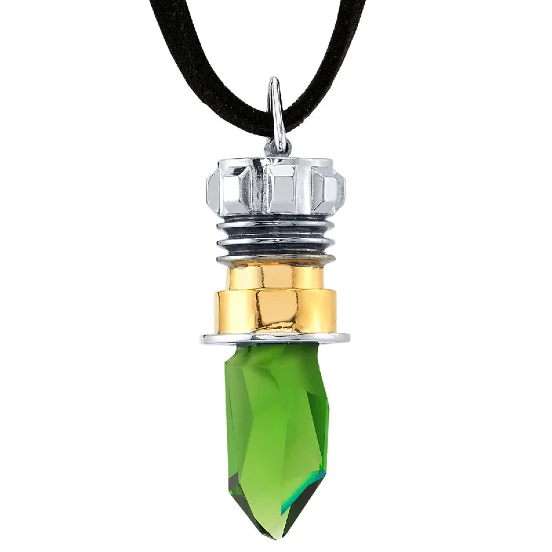 flow pendant necklace-Star Wars X RockLove Luke Skywalker Kyber Crystal Necklace