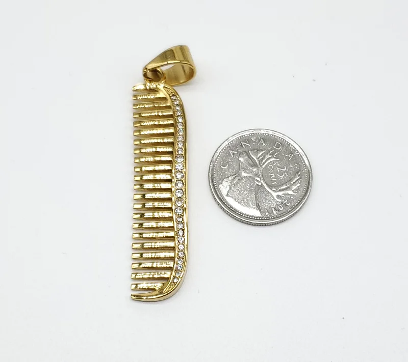 heavy silver earrings-SP-875, “Comb”-gold or silver color, 13mm width, 65mm high, 4mm thick